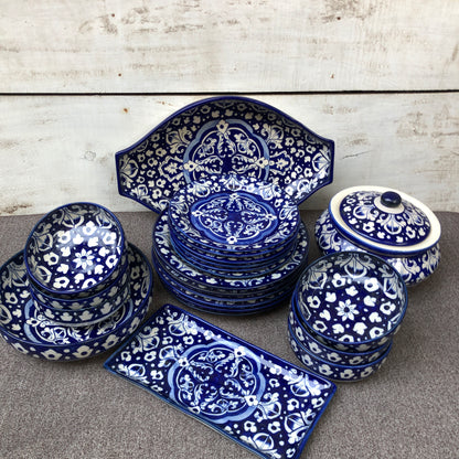 Blue Celico Dinner Set - 6 Persons Serving