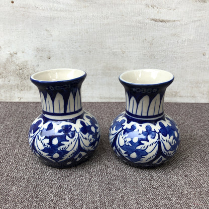 Blue Felicity Tinny Vase - Set of 2
