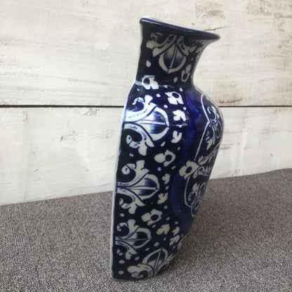 Blue Celico Large Bottle Hanging Planter