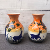 Deer Med Vase-Set of 2