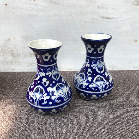 Blue Celico Tinny Vase - Set of 2