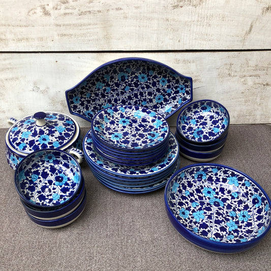 Light Serina Blue Dinner Set - 6 Persons Serving