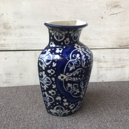 Blue Celico Large Bottle Hanging Planter