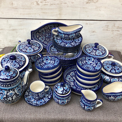 Antique Design Dinner Set - 8 Persons Serving With Tea Set