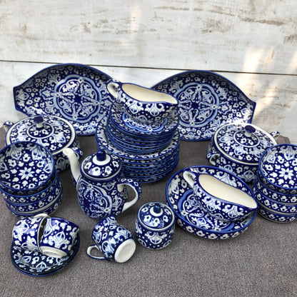 Blue Celico Dinner Set - 8 Persons Serving With Tea Set