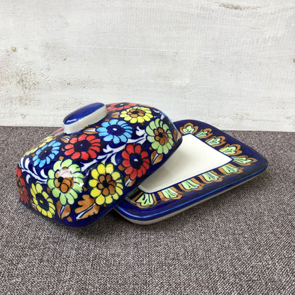 Jungle Flower Butter Dish