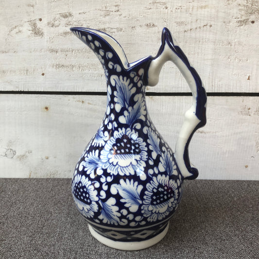 Blue Flower Jug/Surahi Vase