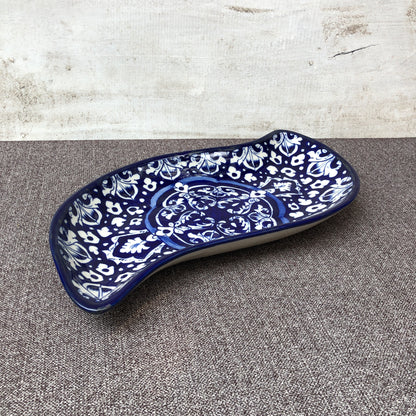 Blue Celico Leaf Dish