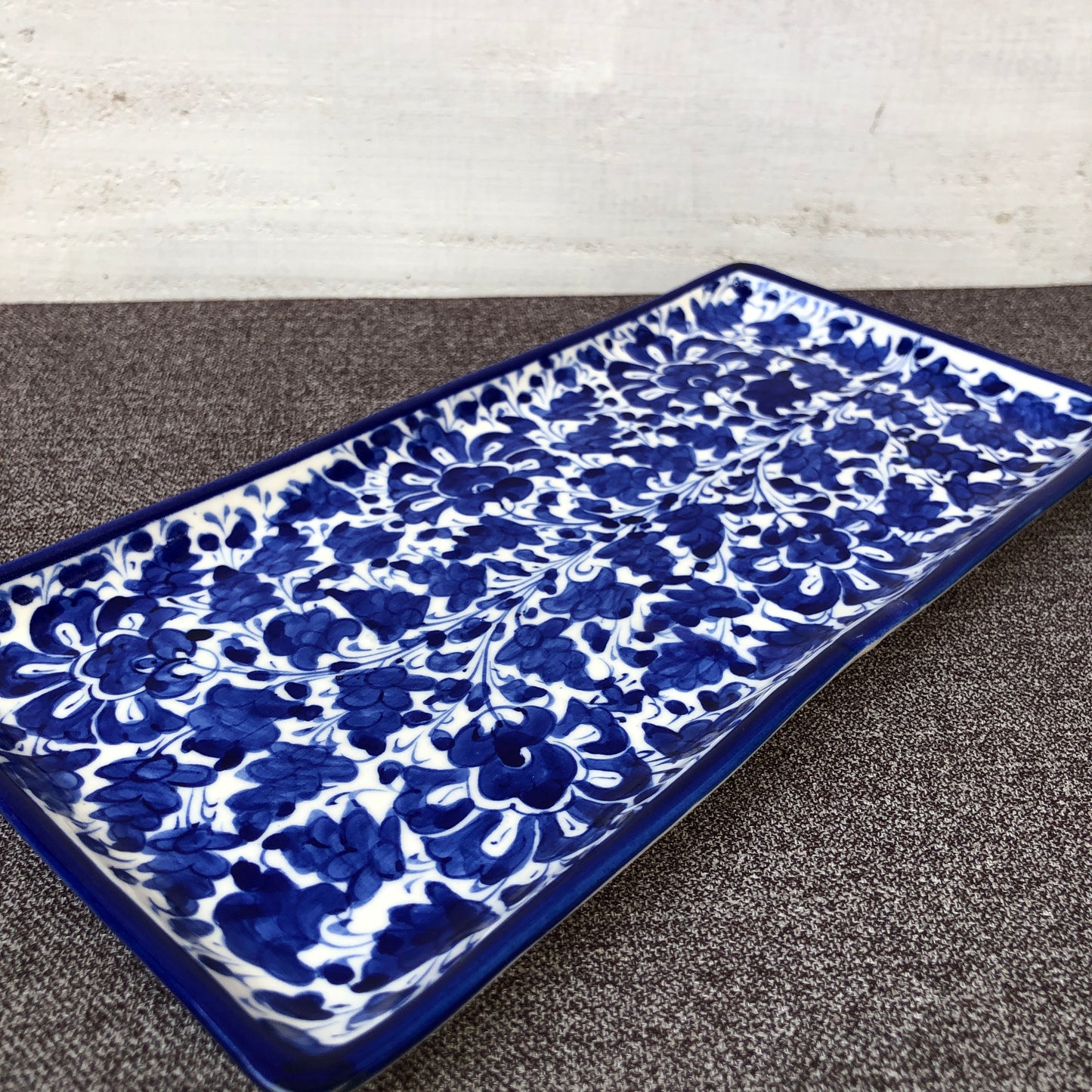 Serina Blue Salad Dish