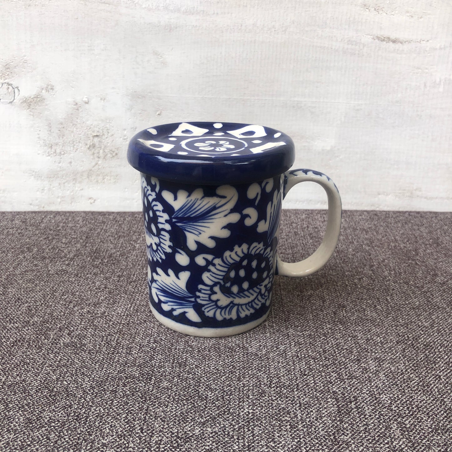 Blue Flower Cover Mug