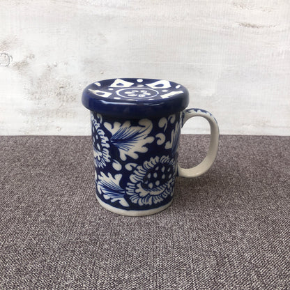 Blue Flower Cover Mug