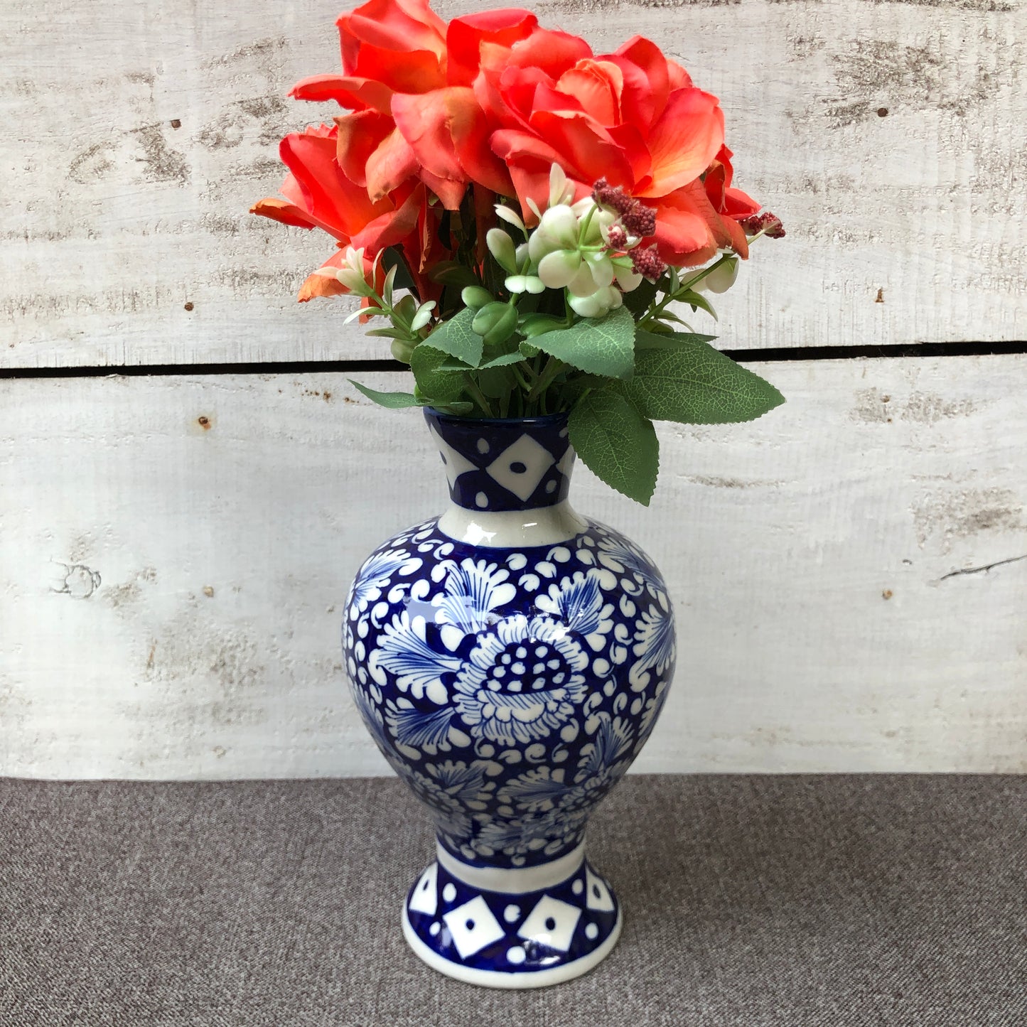Blue Flower Large Vase