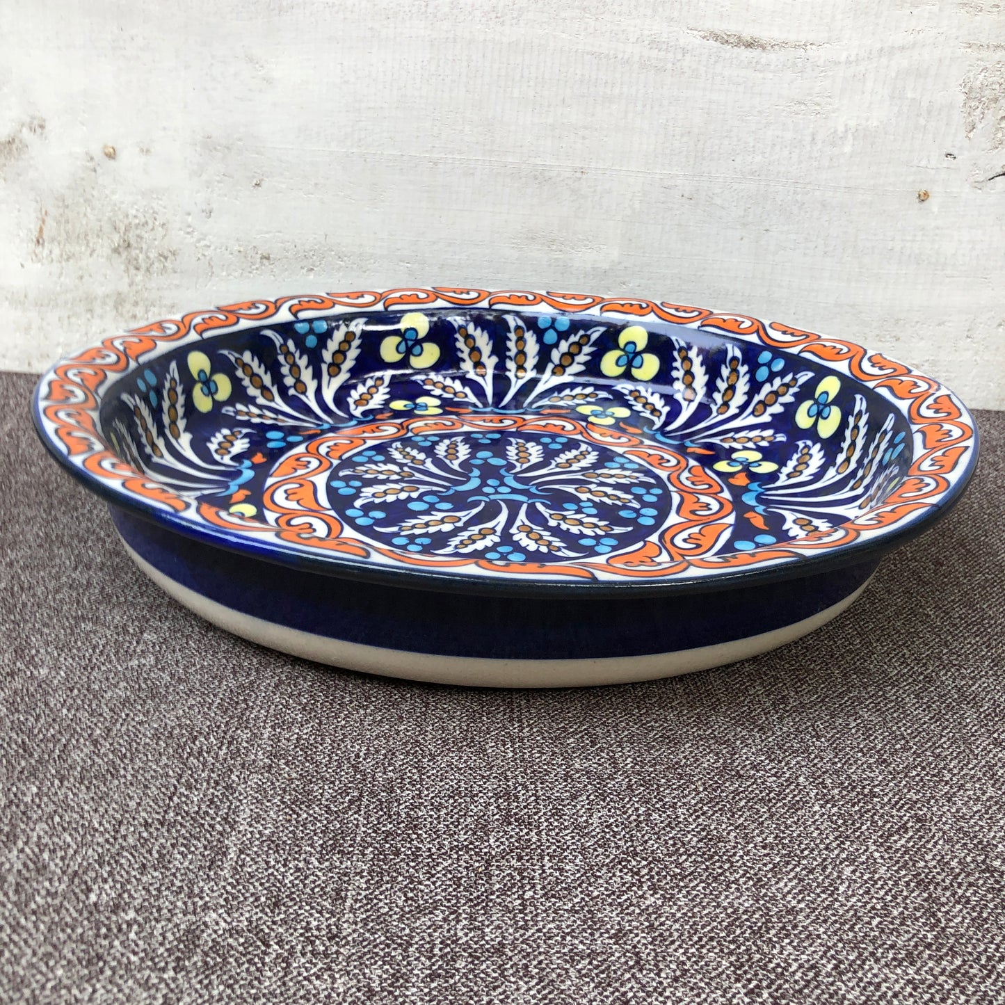 Green Flower Small Fruit Bowl