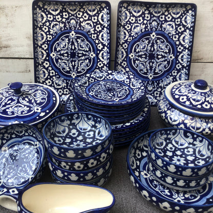 Blue Celico Dinner Set - 6 Persons Serving