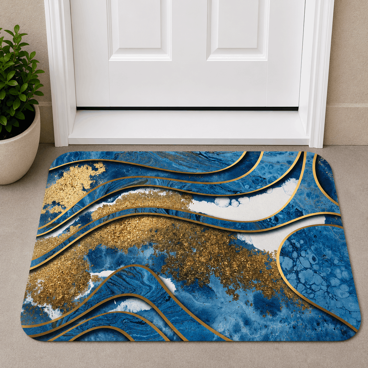 Artistic Pattern Door Mat