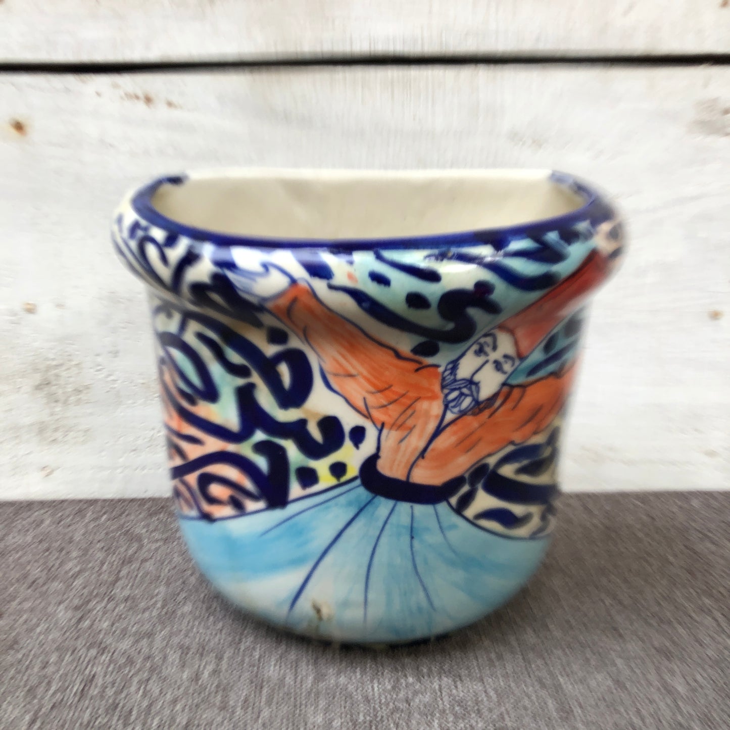 Sufi Writing Large Wall Hanging Planter