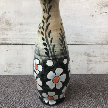 Black Flower Long Vase