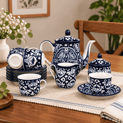 Blue Celico Tea Set