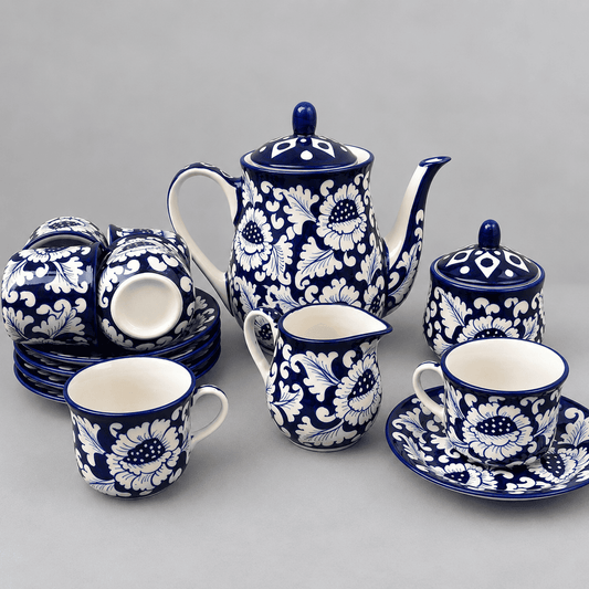 Blue Flower Tea Set