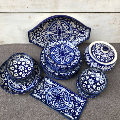 Blue Celico Dinner Set - 6 Persons Serving