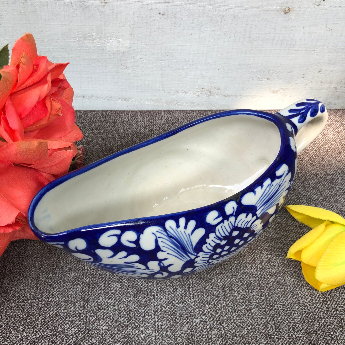 Blue Flower Raita Dish