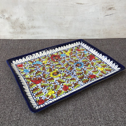 Spring Pattern Flat Dish
