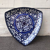 Blue Celico Med Triangle Dish