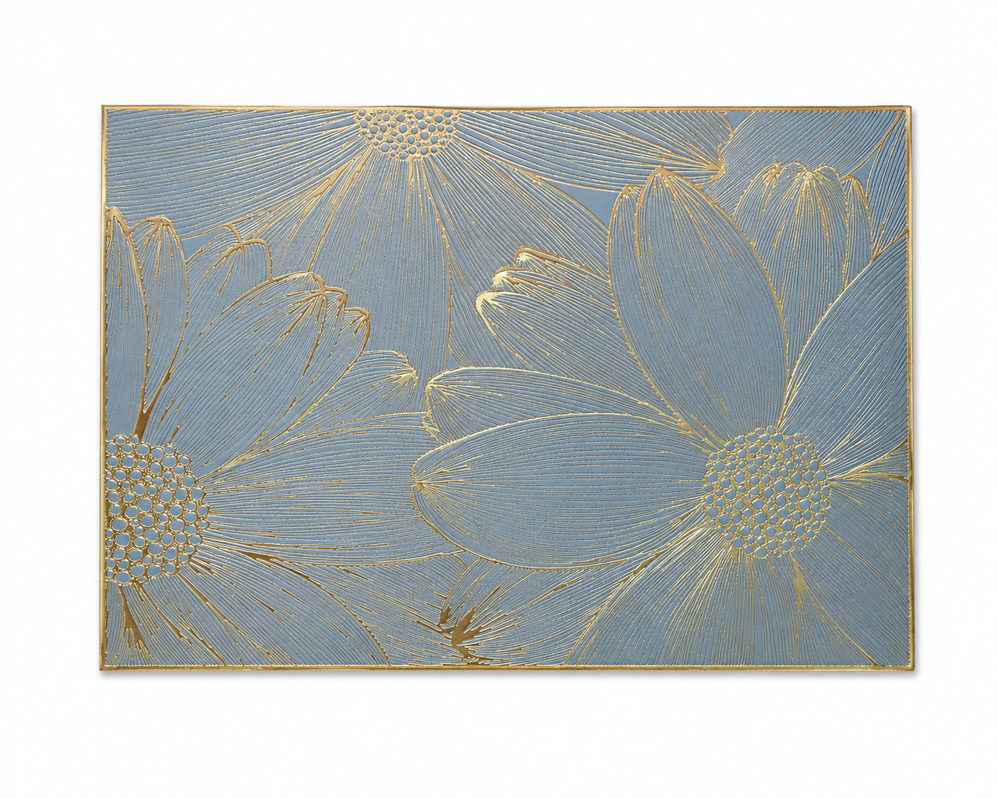 Grey Floral Placemats Set of 6