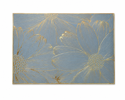 Grey Floral Placemats Set of 6