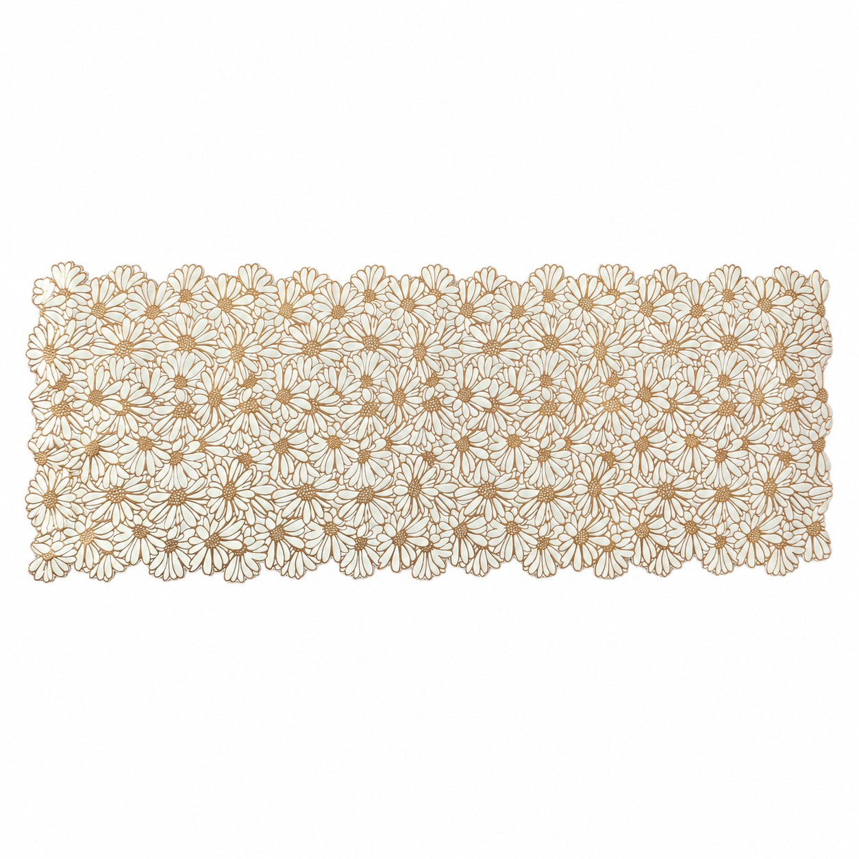 White Floral Table Runner