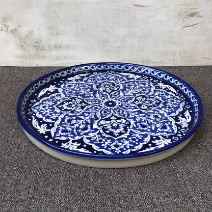 Antique Design Deep Pizza Platter