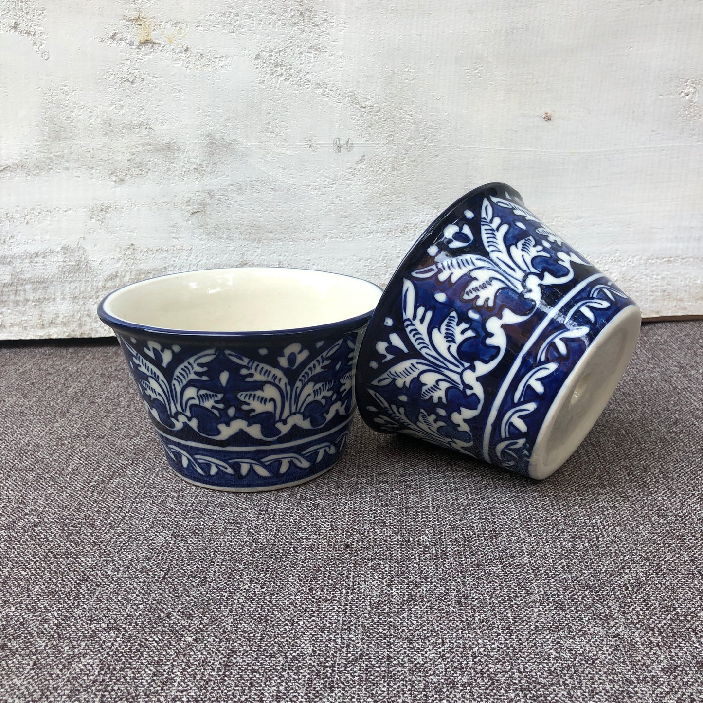 Blue Felicity Mini Planter - Set of 3