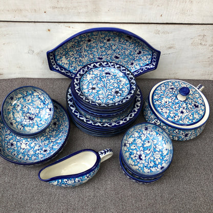 Breeze Blue Dinner Set - 6 Persons Serving
