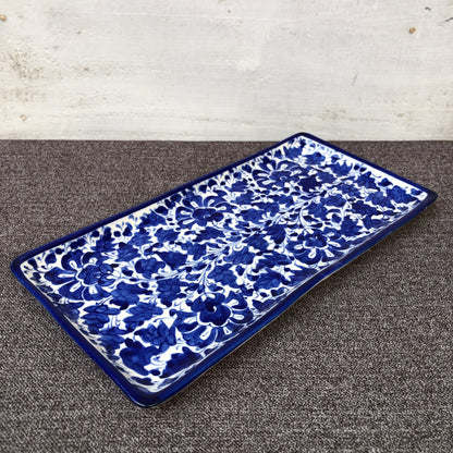 Serina Blue Salad Dish