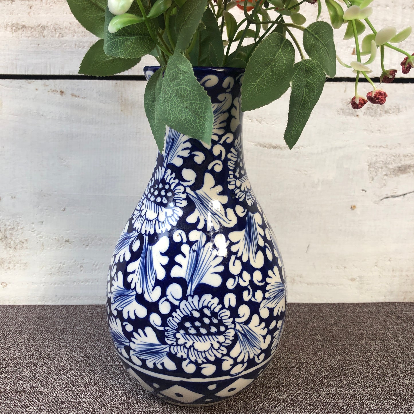 Blue Flower Vase