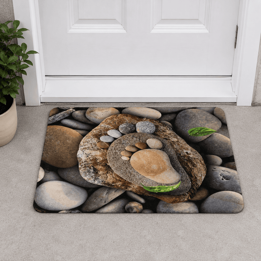 Elegant Floral Door Mat