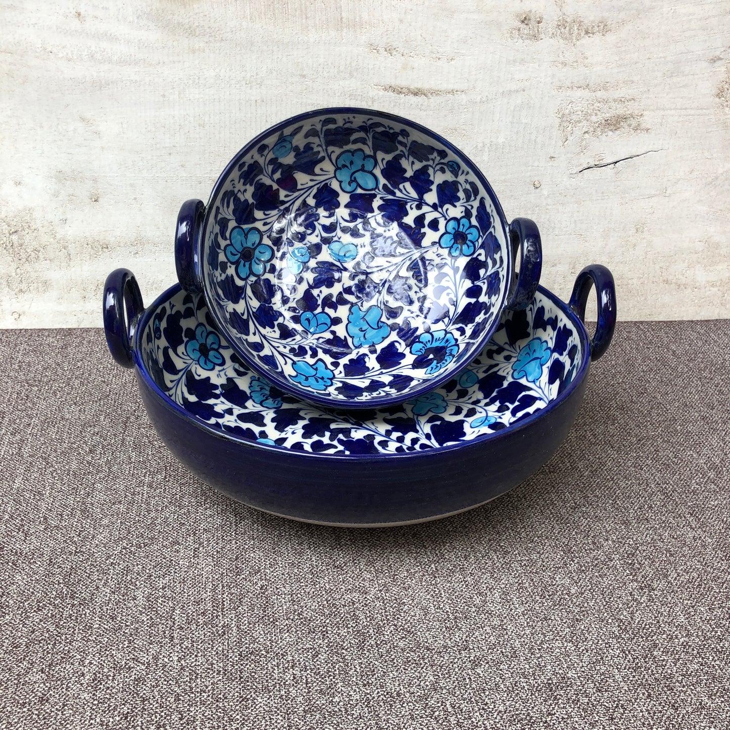Light Serina Blue Karahi - Set of 2