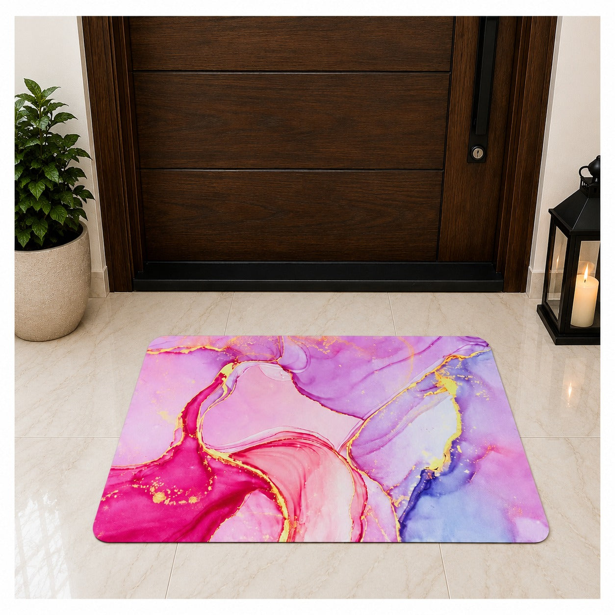 Floral Elegance Door Mat