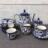 Blue Flower Tea Set