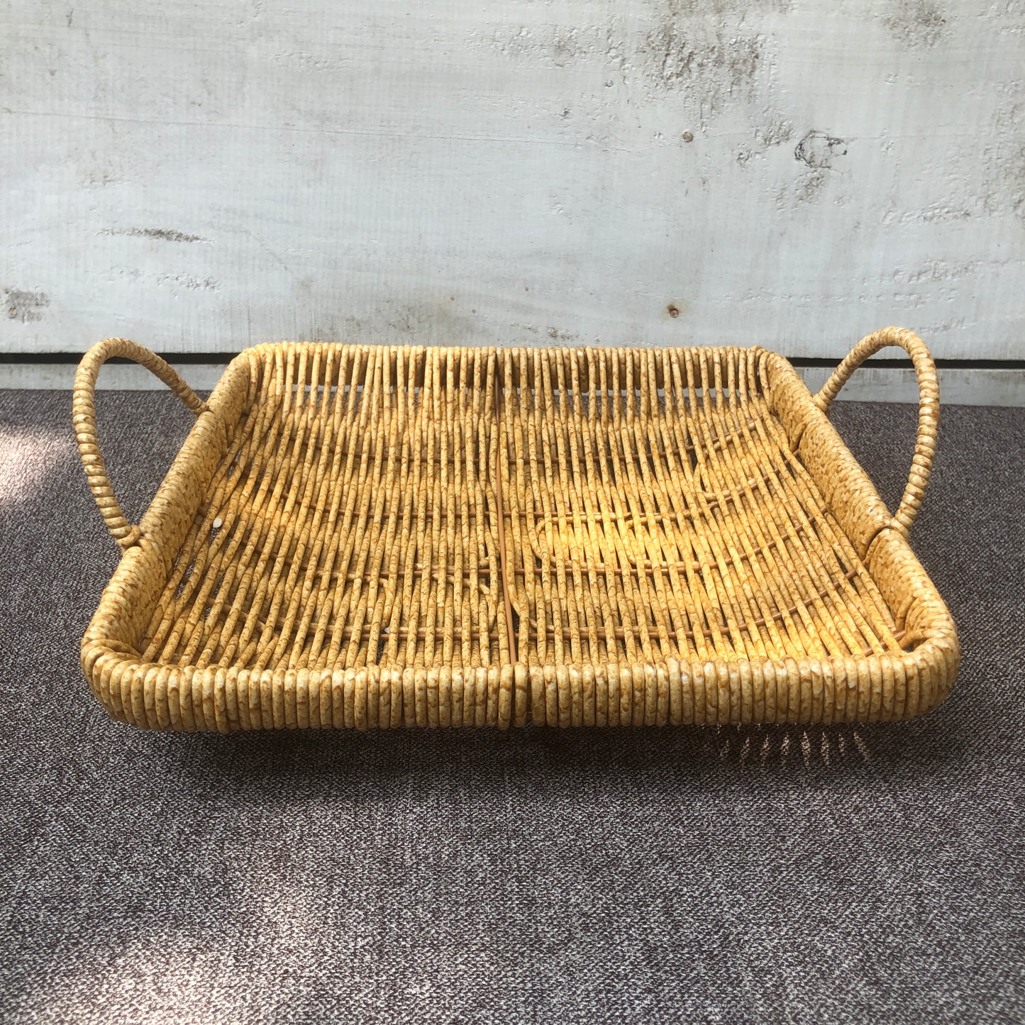 Square Rattan Serving Basket