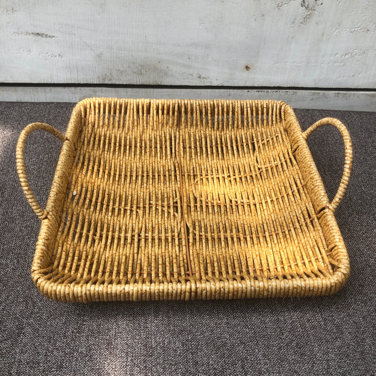 Square Rattan Serving Basket