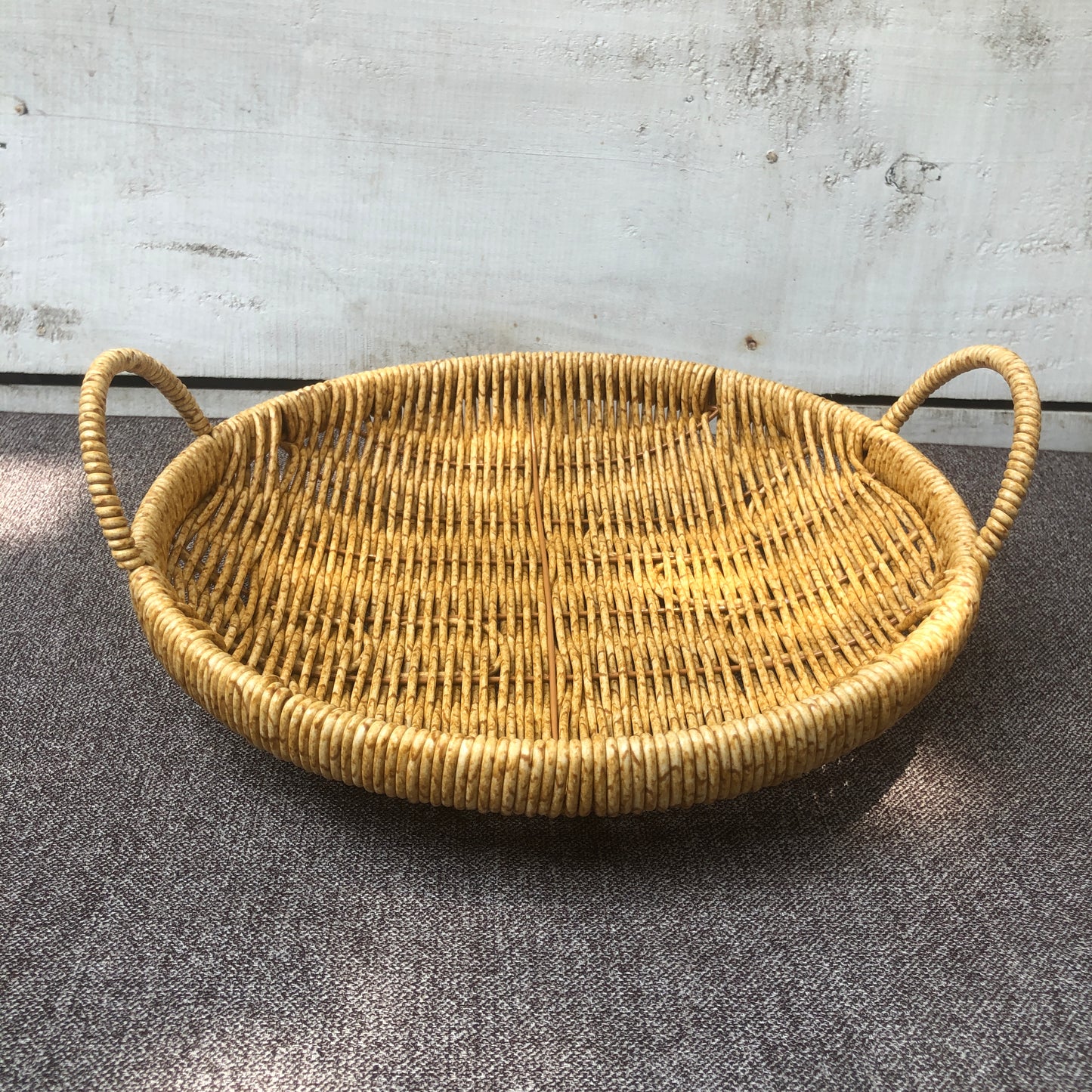 Round Rattan Serving Basket