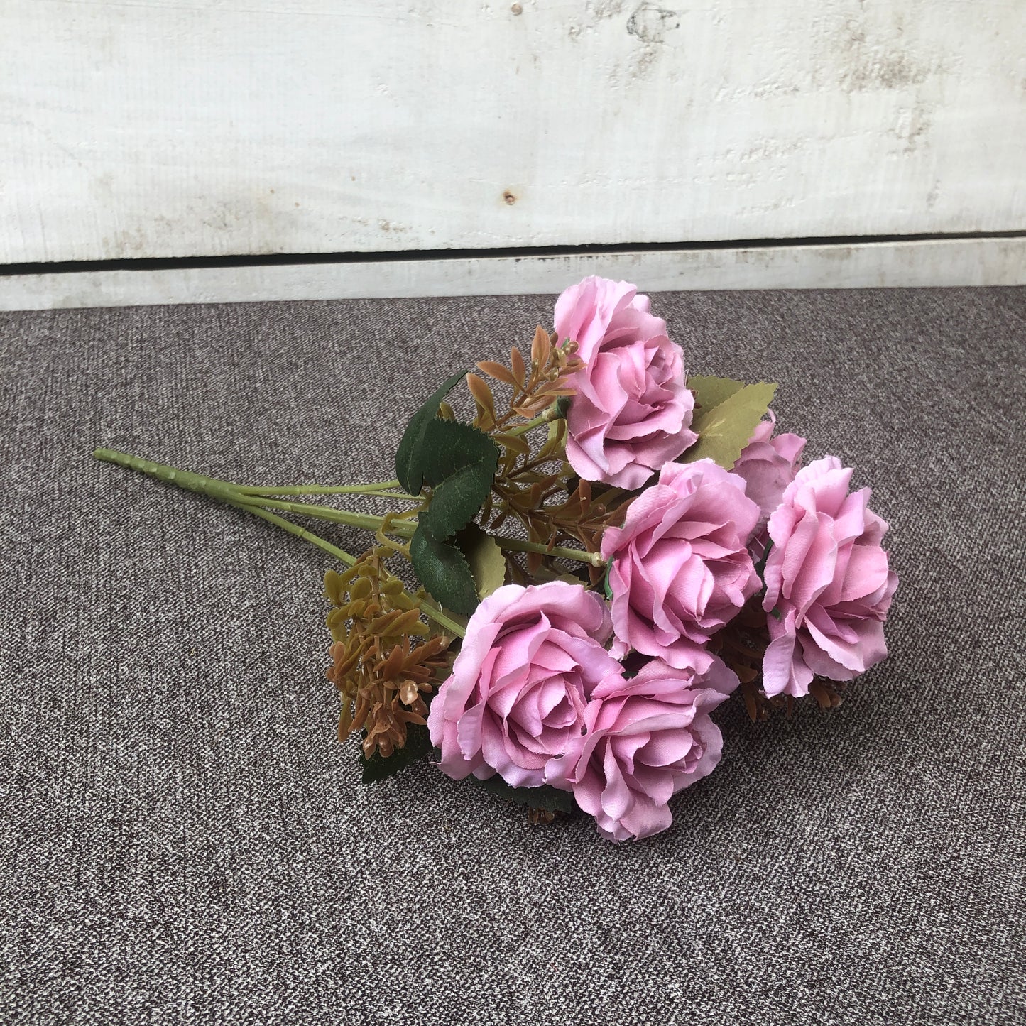 Rose Pink Artificial Flower Bunch