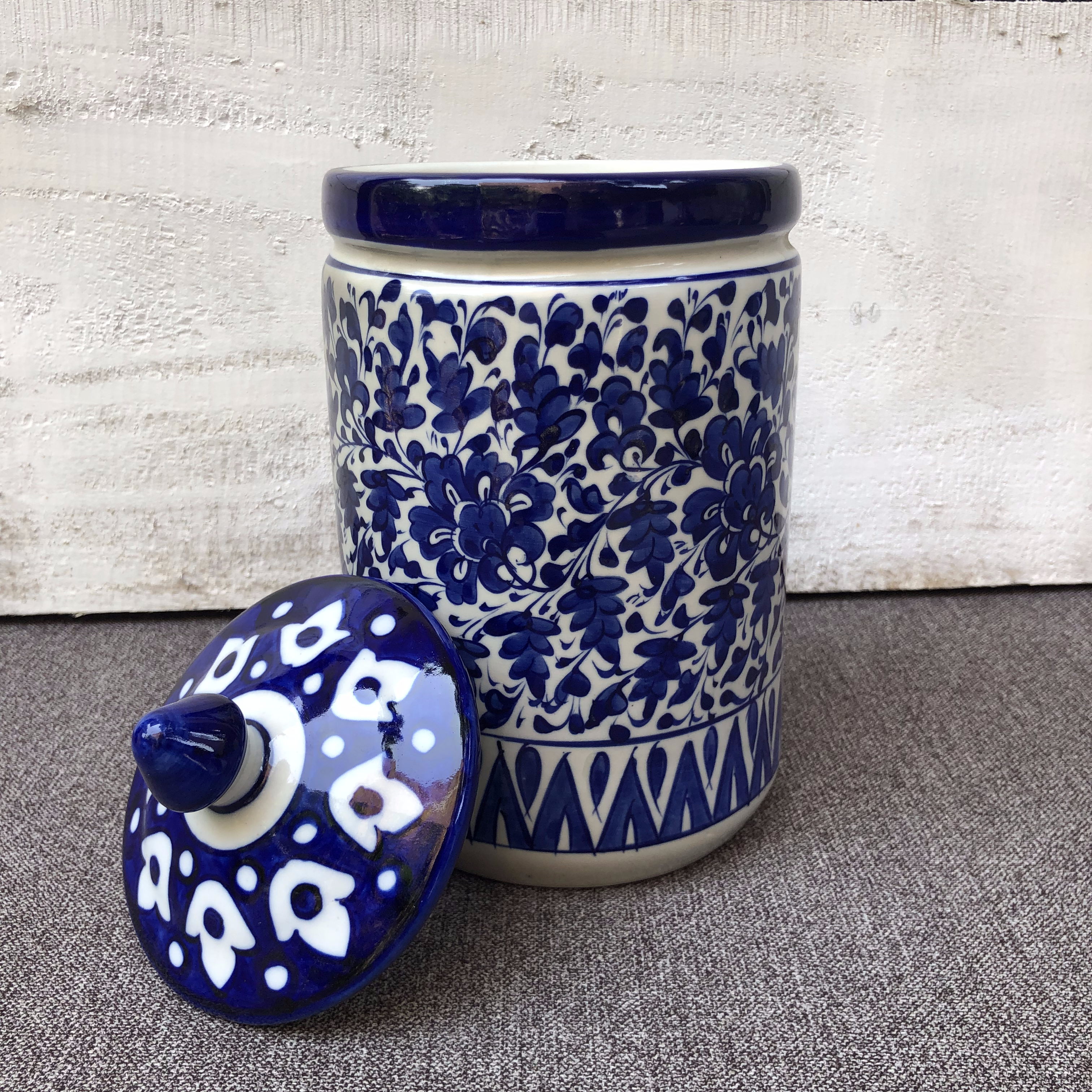 Serina Blue Large Jar
