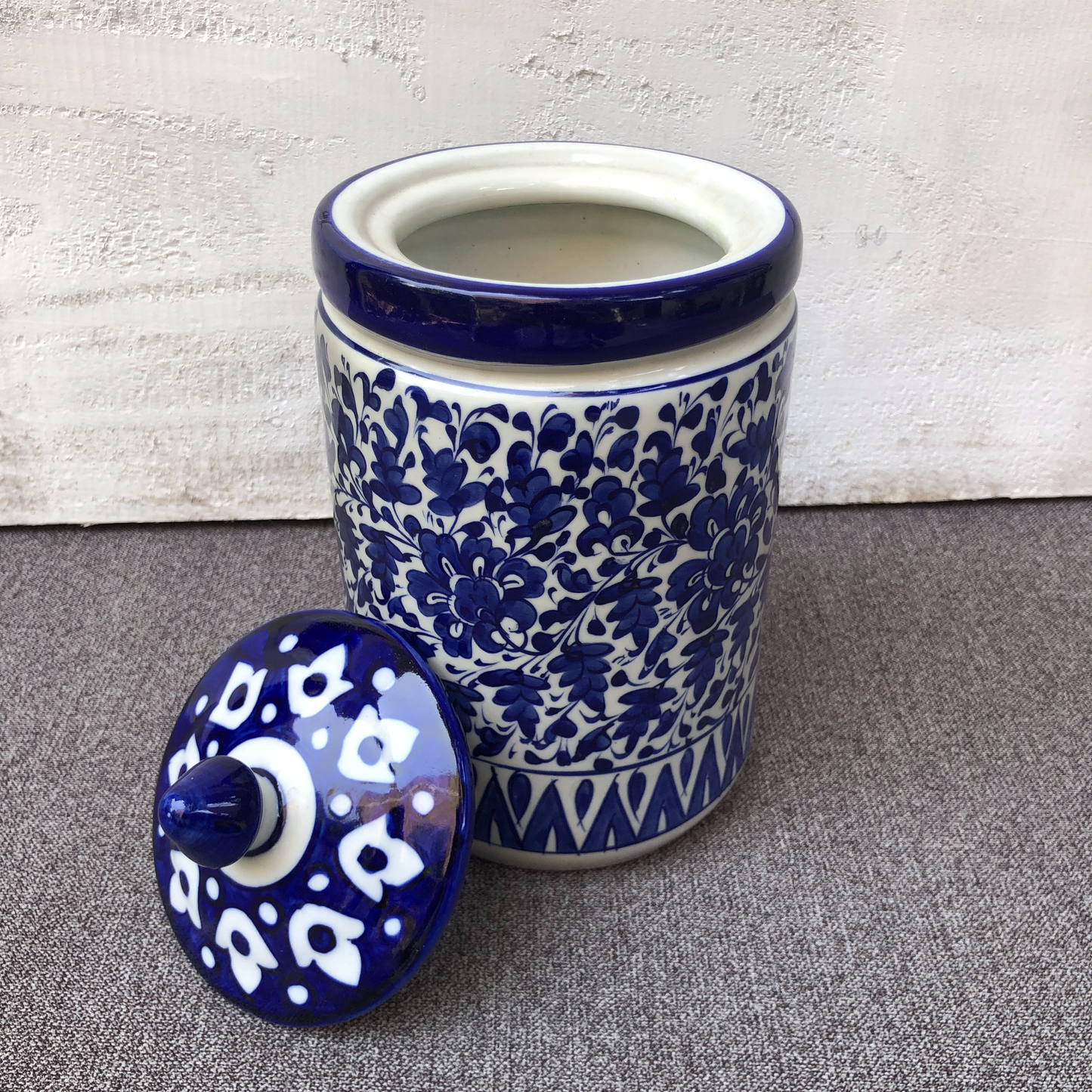 Serina Blue Large Jar