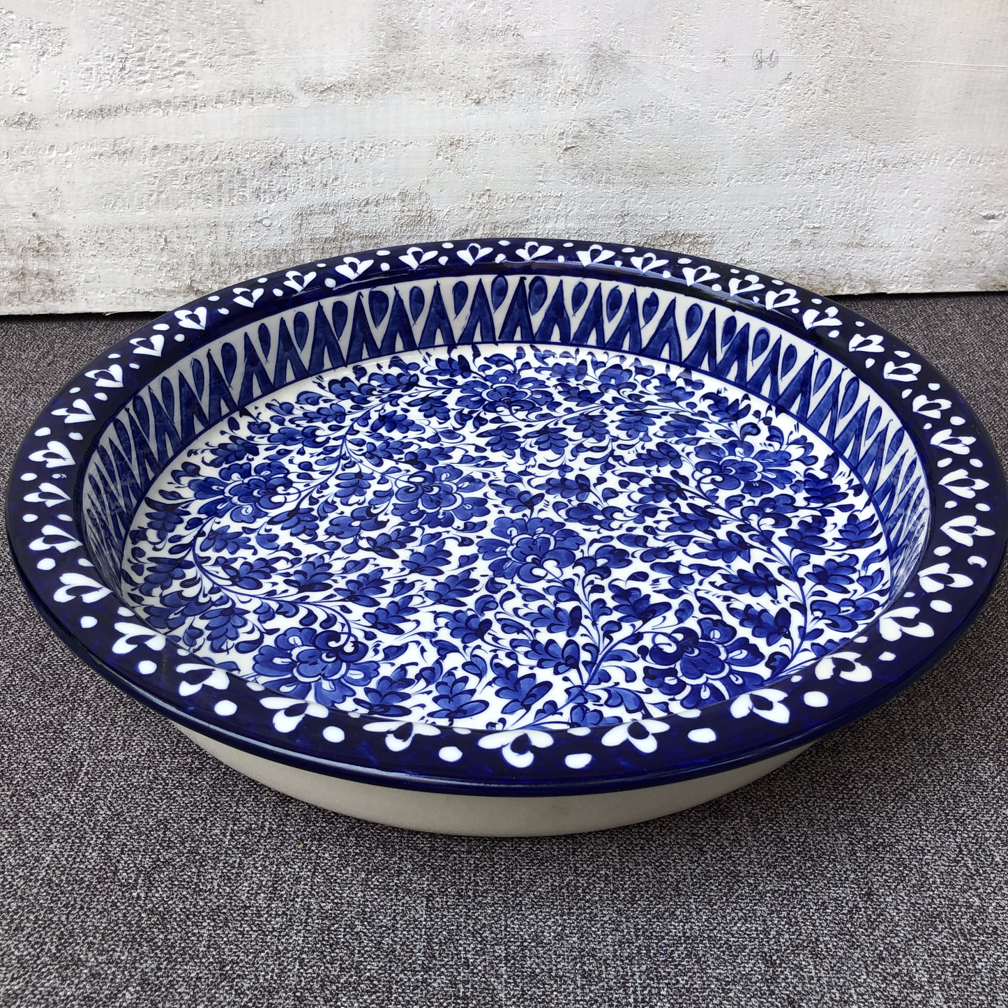 Serina Blue Medium Fruit Bowl