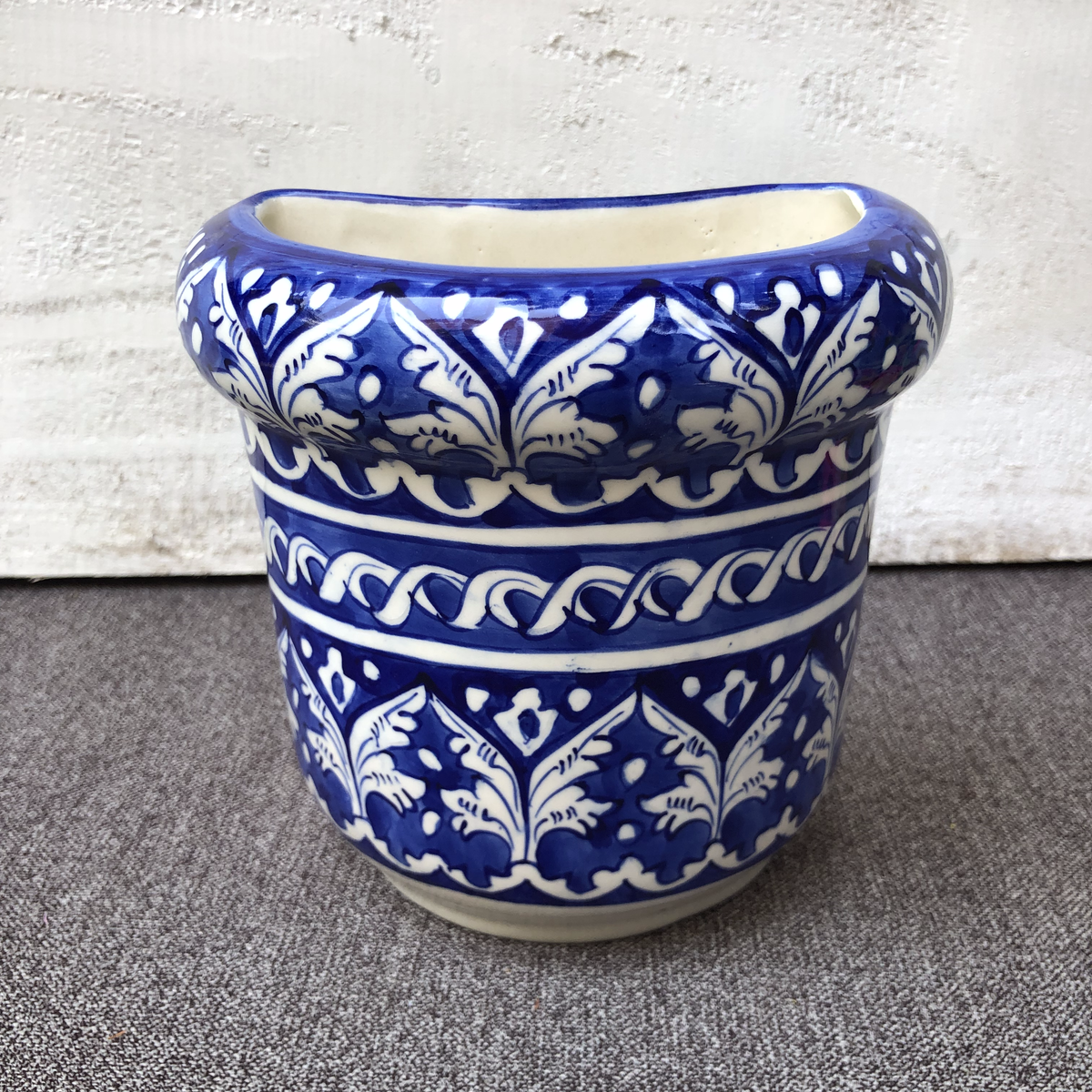 Blue Felicity Small Hanging Planter