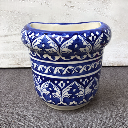 Blue Felicity Small Hanging Planter