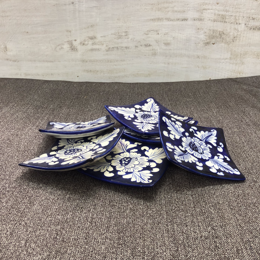 Blue Flower Coaster-Set of 5