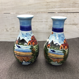 Bottle style small house vase